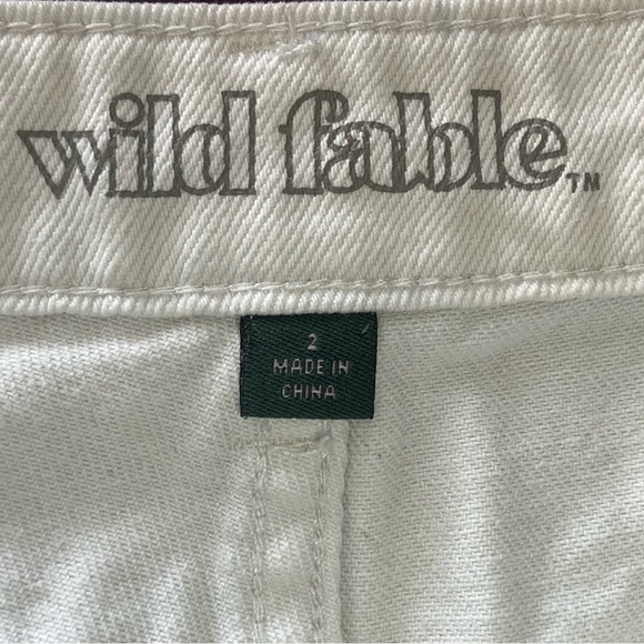 Wild Fable white high rise shorts, size 2 - Picture 6 of 7